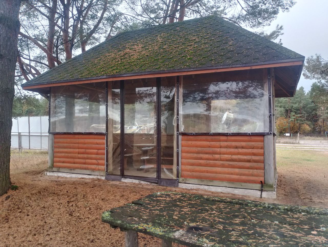 Беседка - мангальная зона